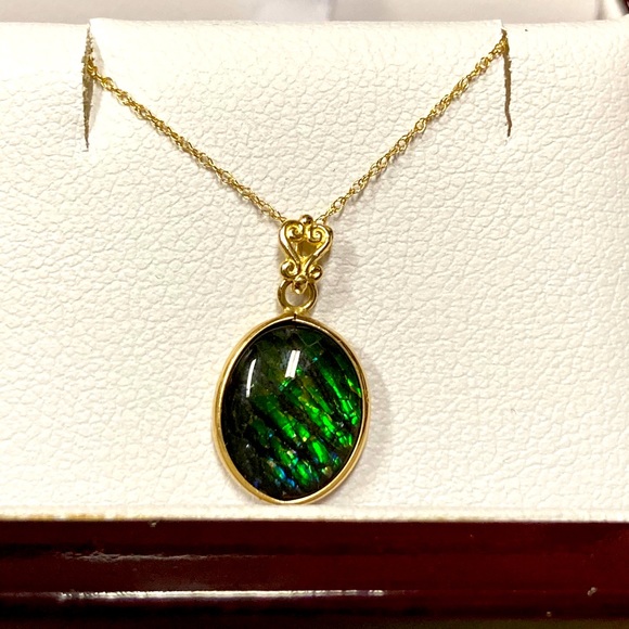 Jewelry - 14k Ammolite Necklace
